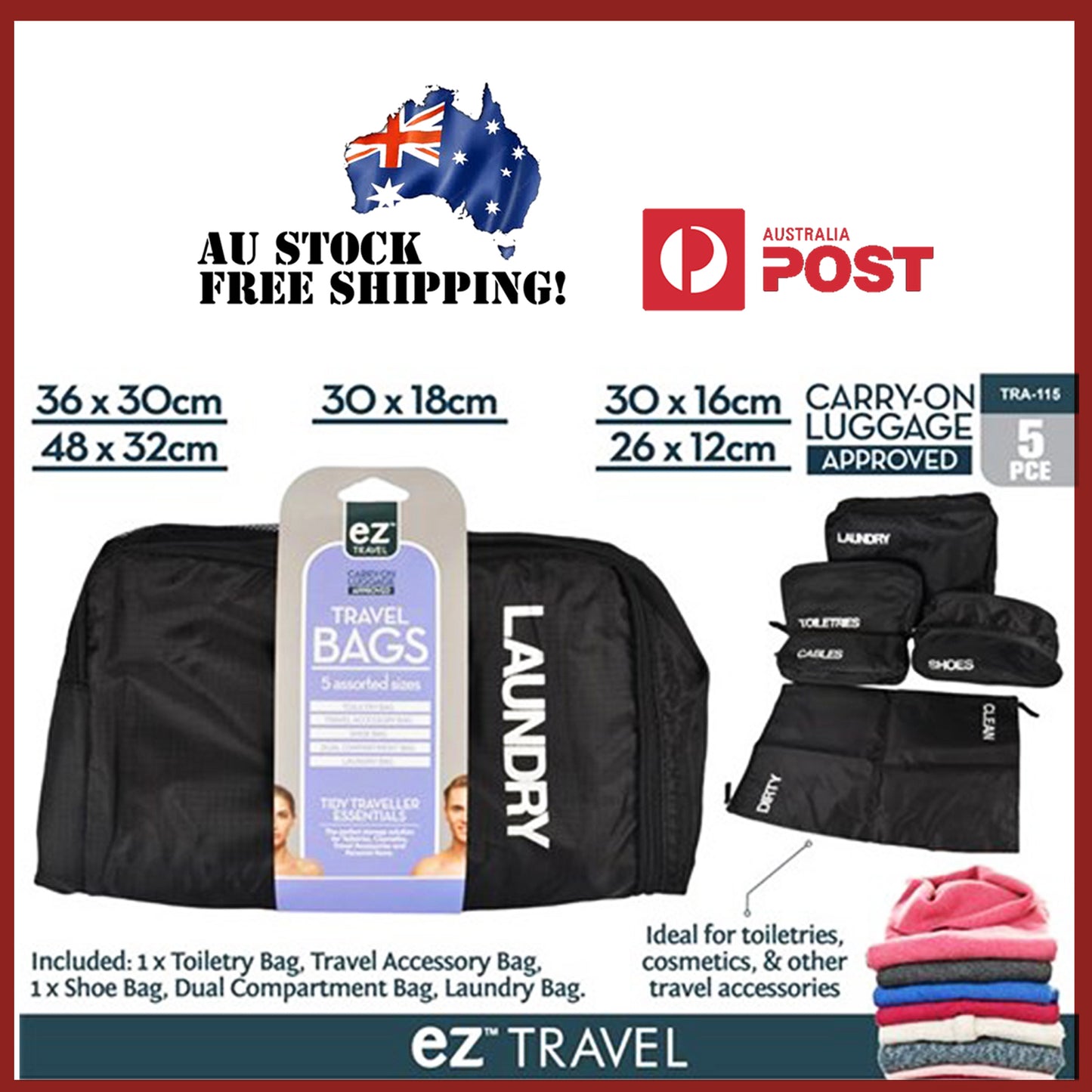 Travel Organiser Set Case Pouch Mesh Bag Luggage Cube Storage Electronics Pack