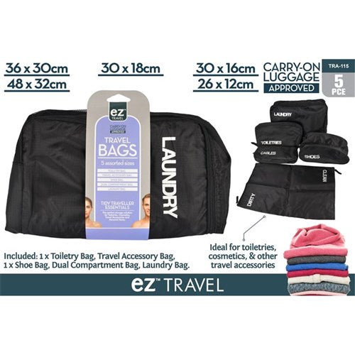 Travel Organiser Set Case Pouch Mesh Bag Luggage Cube Storage Electronics Pack