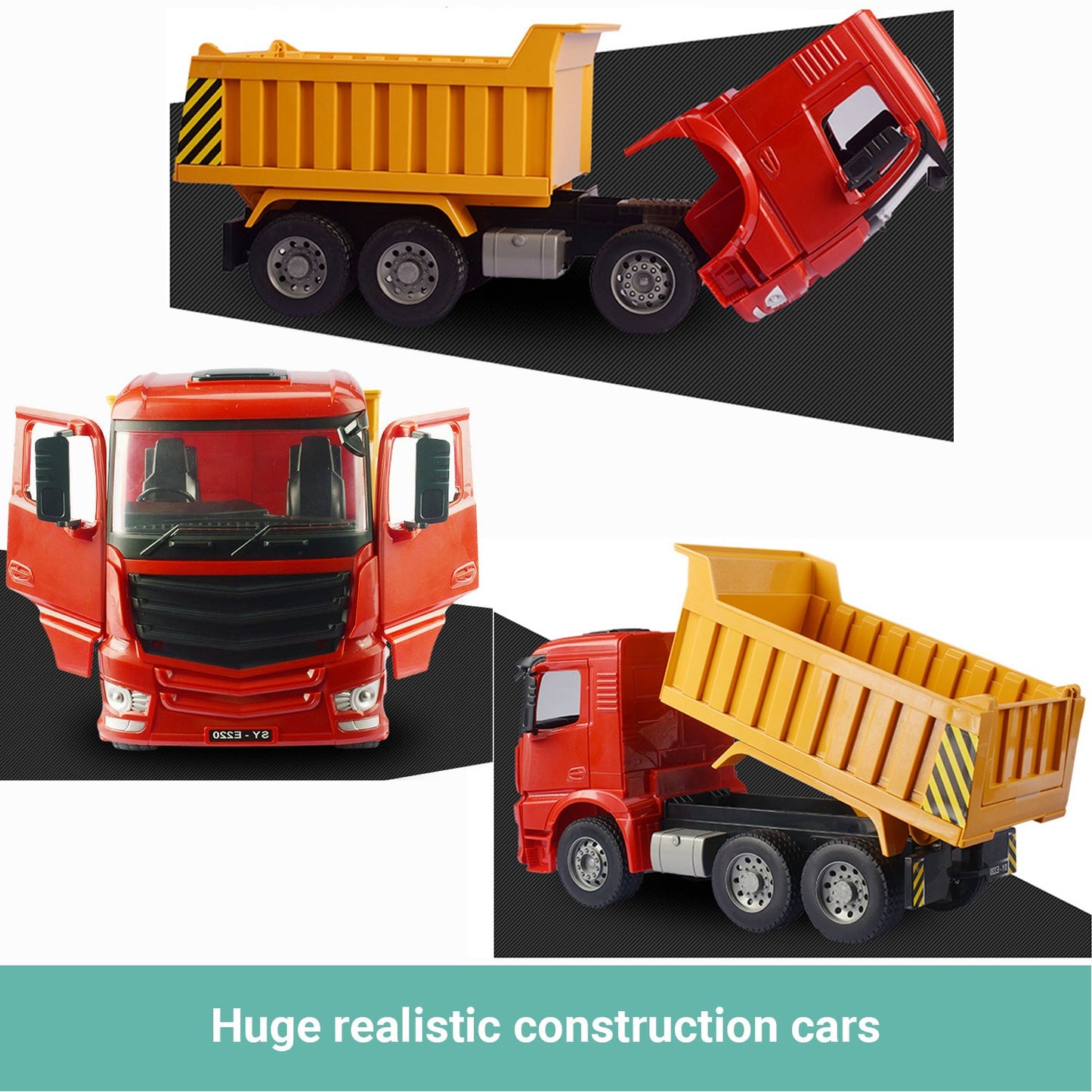 Truboo Construction Truck Toy Kids Large Vehicle Excavator Fire Engine Dumper