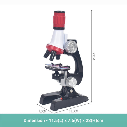 Truboo Kid Science Microscope 100x 400x 1200x Magnifier Children Educational Toy