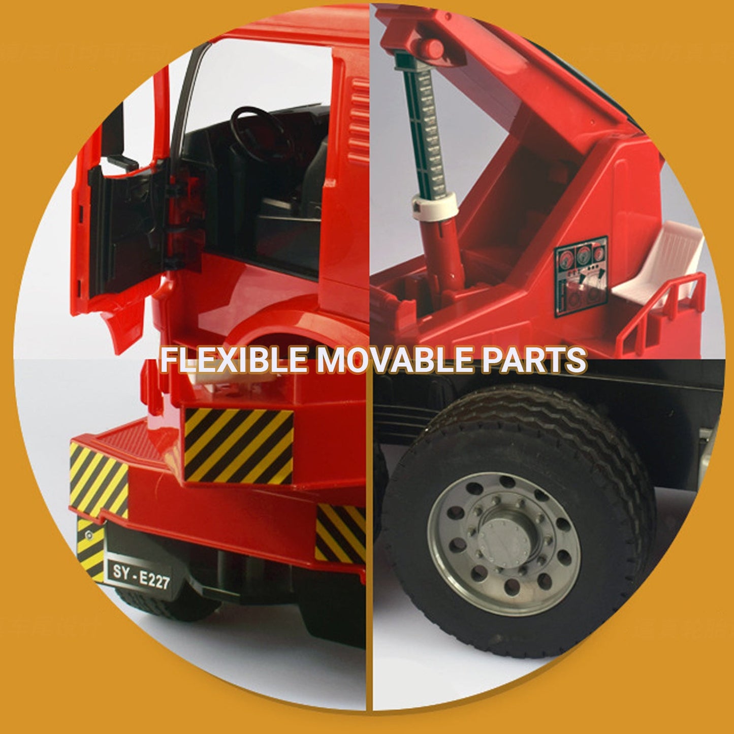 Truboo Construction Truck Toy Kids Large Vehicle Excavator Fire Engine Dumper