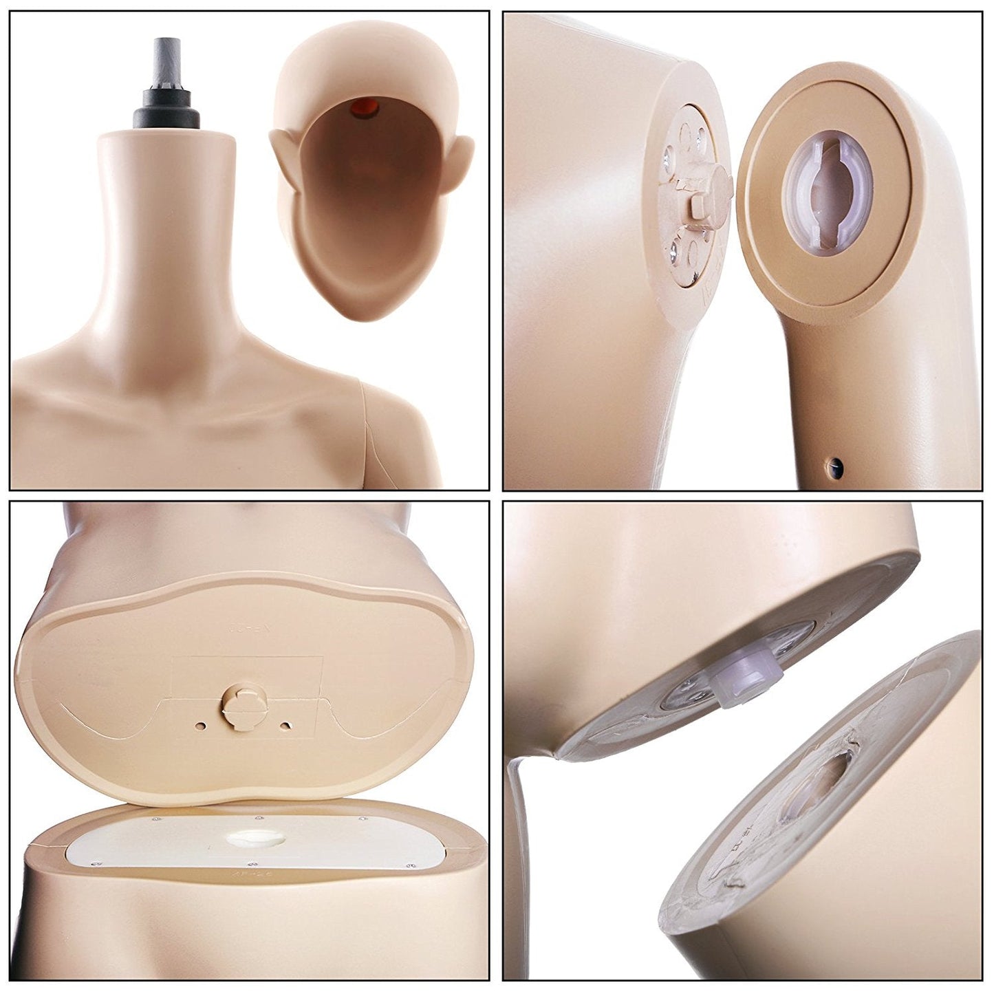 Full Body Mannequin Female Male Clothes Display Torso White Black Adjustable 185 - Simply Homeware