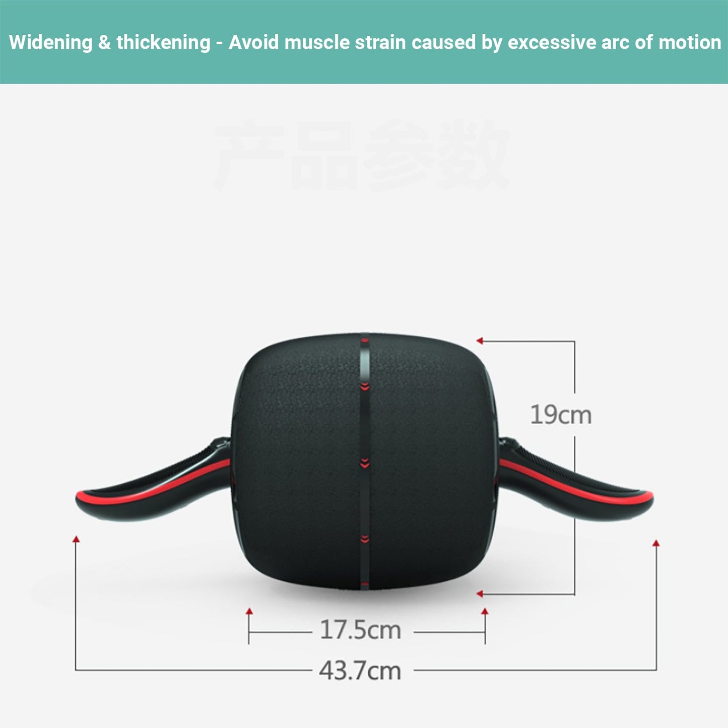 Permafit AB Roller Wheel Abdominal Exercise Trainer Workout Equipment Home Gym
