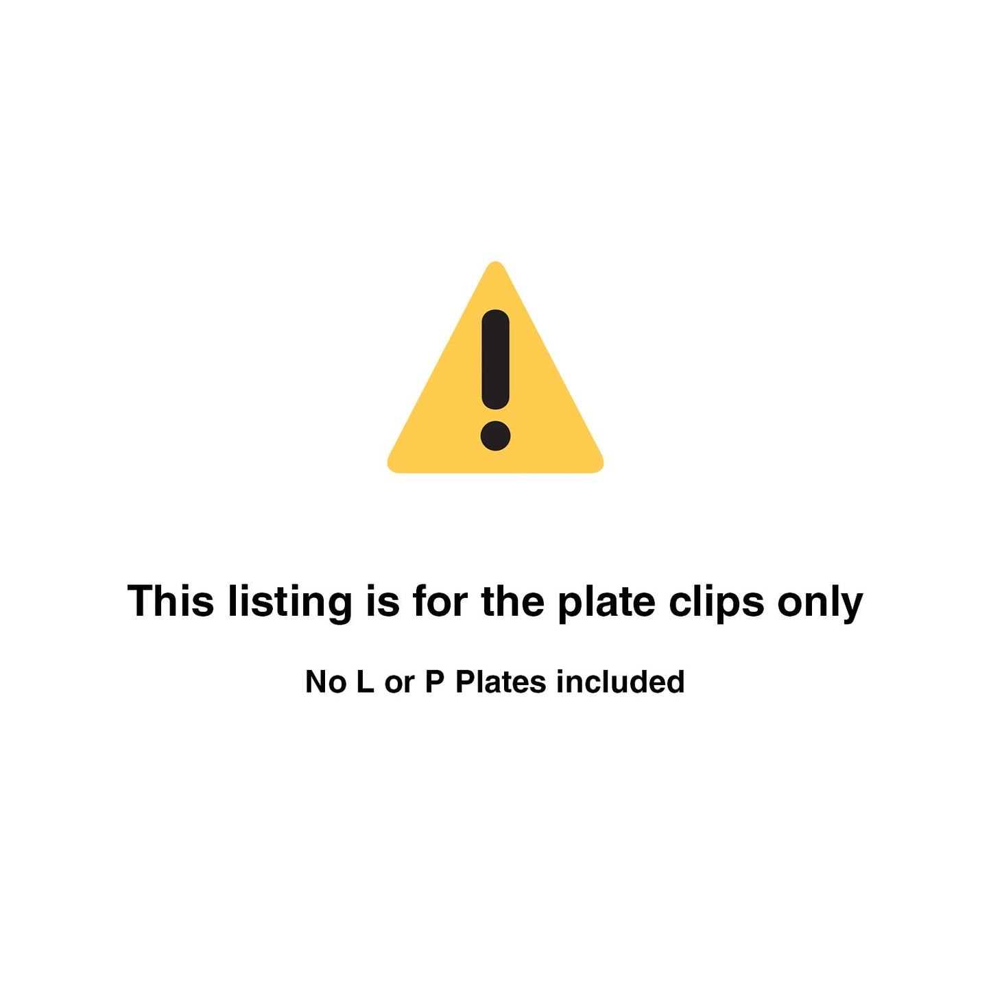 2x P Plate Clips White L Green Red Holder Car Number Set License NSW P1 P2 Free - Simply Homeware