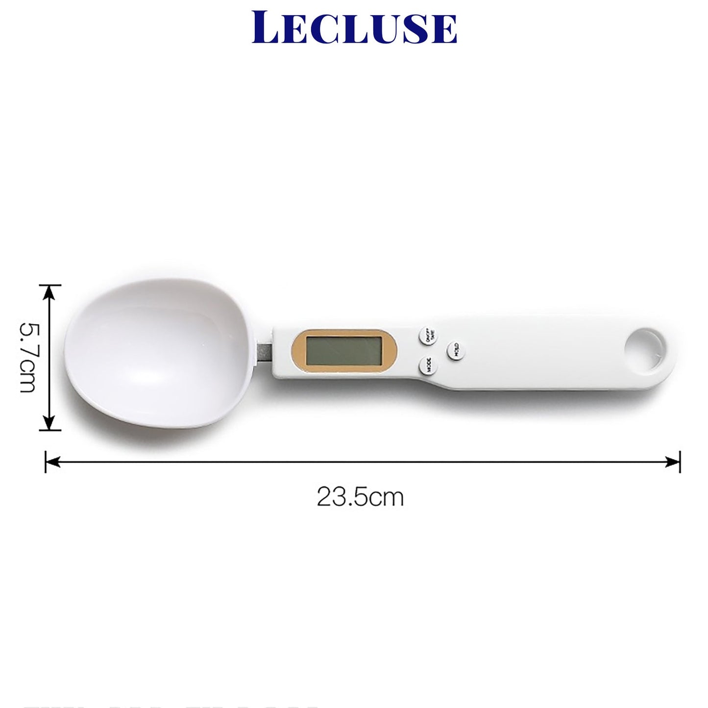 Lecluse Digital Measuring Spoon Electronic Food Weight Scale LCD 500/0.1g