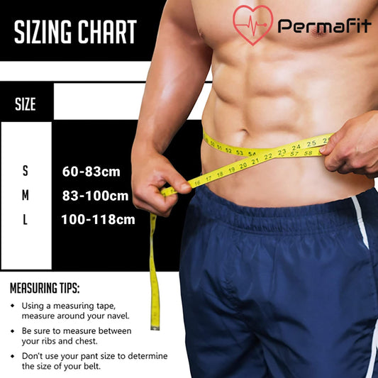 Permafit Waist Trainer Men Trimmer Belt Women Weight Loss Compression Shapewear