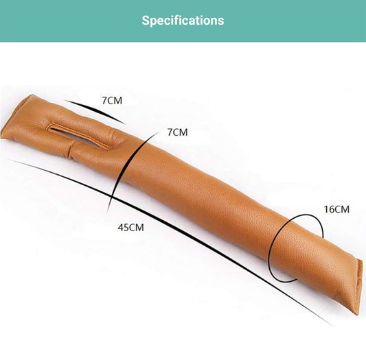 2x Kartech Car Seat Gap Filler Leakproof Blocker PU Leather Spacer Protector