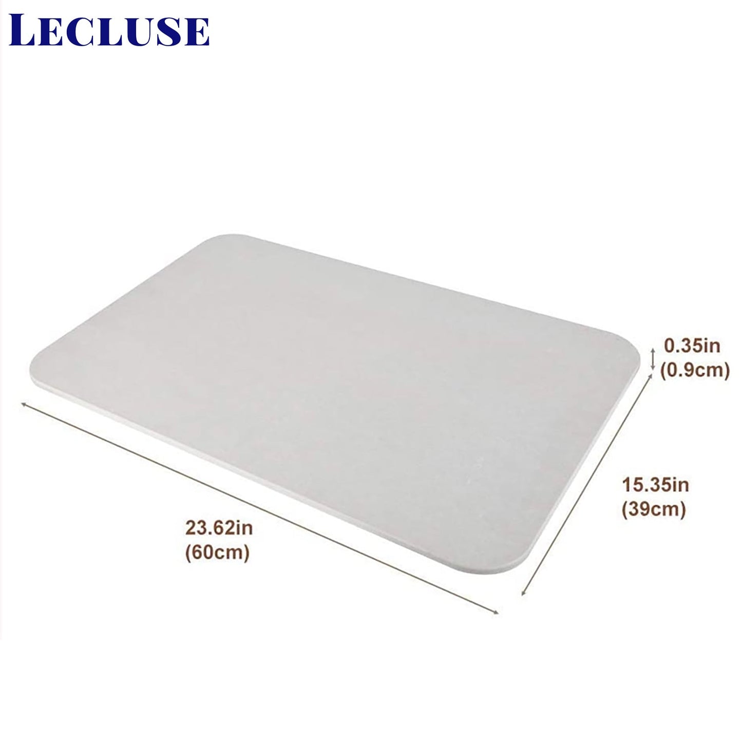 Lecluse Diatomaceous Earth Bath Mat Nonslip Absorbent Bath Mat Bathroom Floor Sh