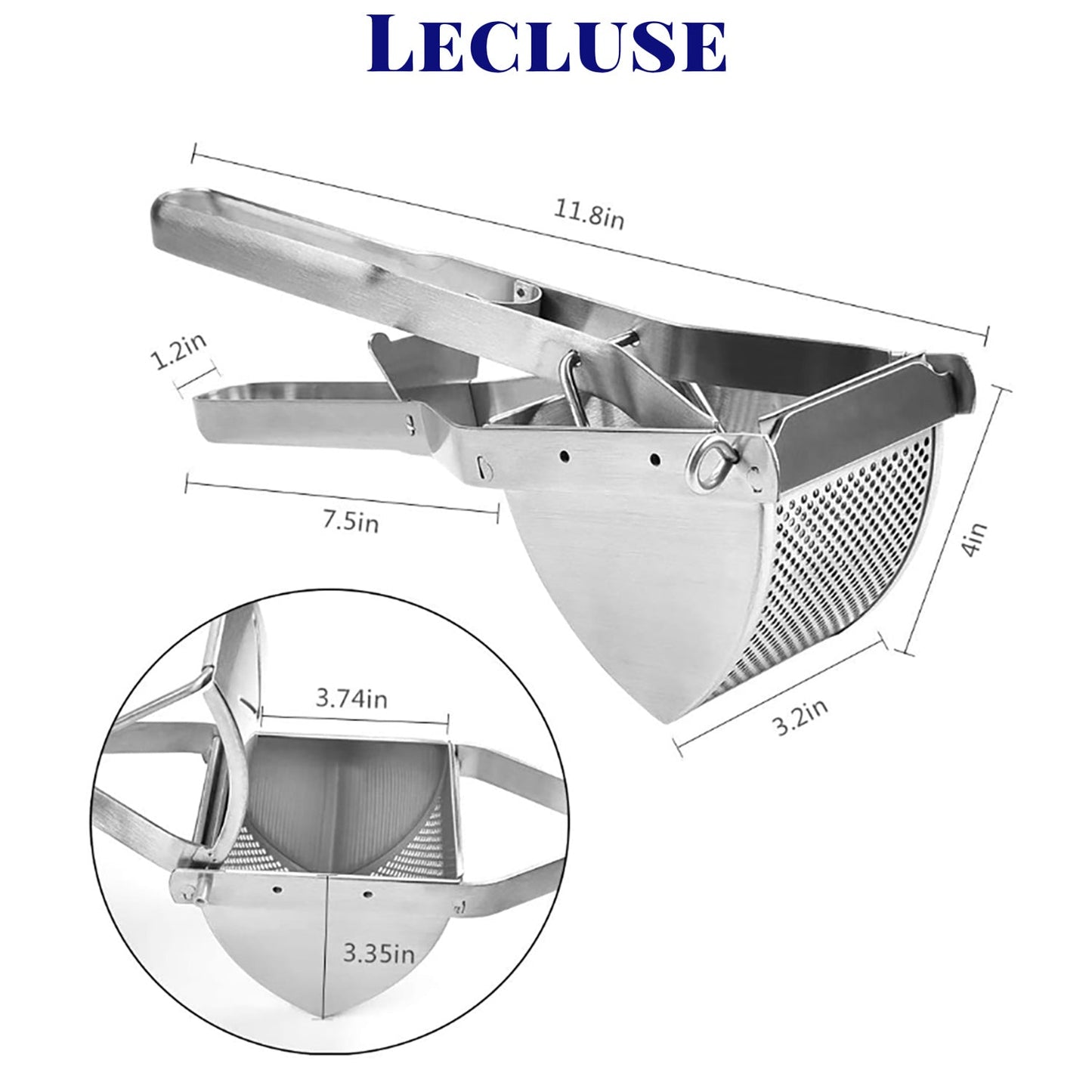 Lecluse Manual Fruit Juicer Hand Press Squeezer Cheese Lemon Potato Grater