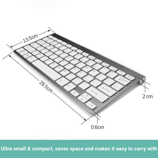 Kartech Wireless Keyboard Portable USB Mini Slim Ultra-Thin for PC Laptop