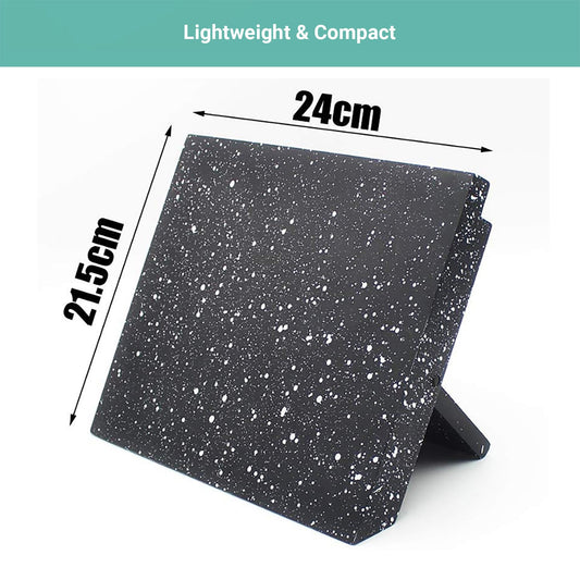 Lecluse Foldable Magnetic Knife Holder Wooden Stand Kitchen Rack Storage Block