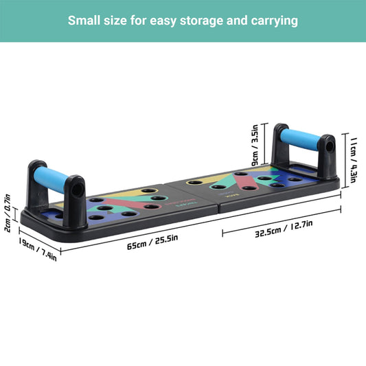 Crocox Push Up Board Fitness Stand Bar Muscle Training Rack Foldable Home Gym