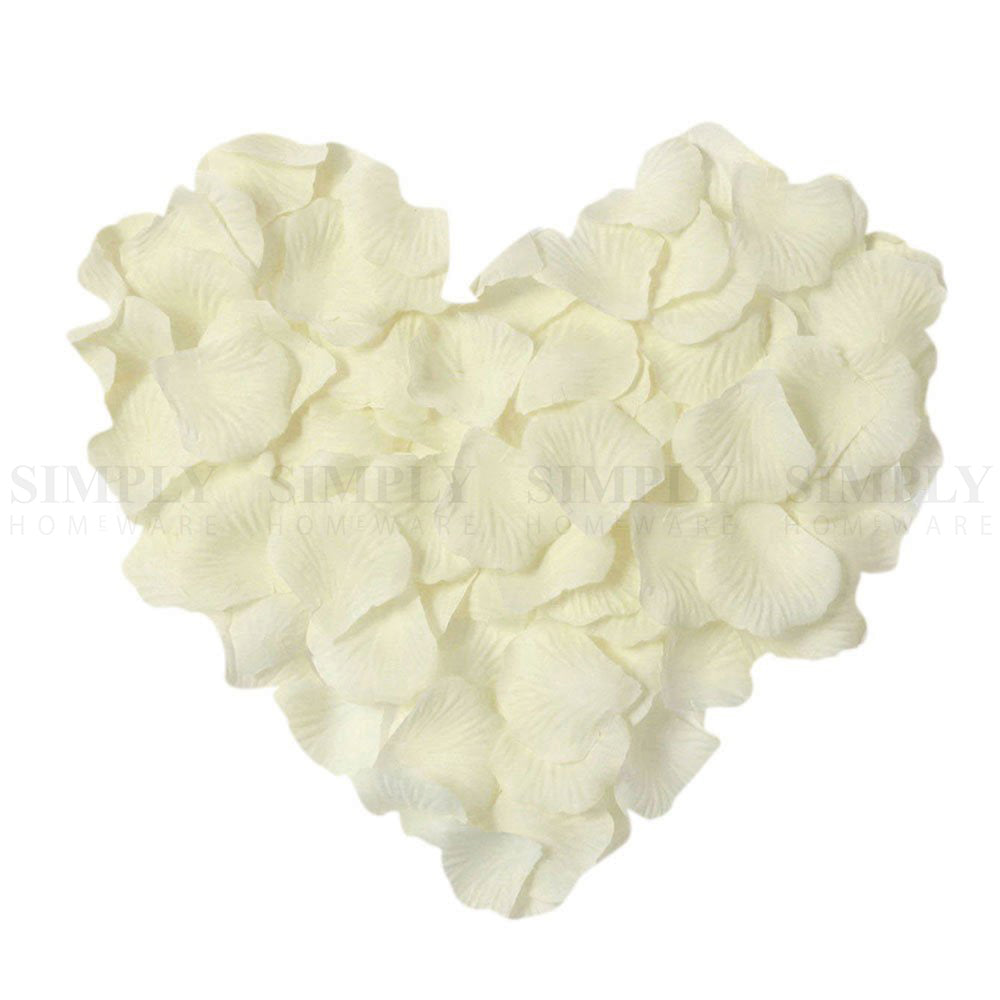 Wedding Flower Petals Artificial Rose Dried Fake Silk White Red Pink Blue Bridal - Simply Homeware