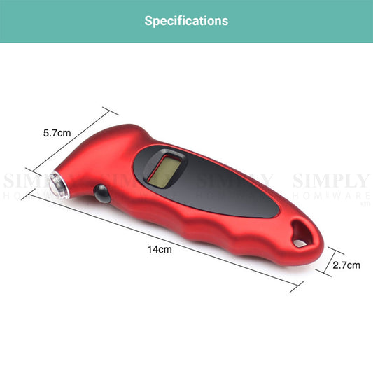 Kartech Tyre Pressure Gauge Digital Instant Read Car Bicycle Monitoring System