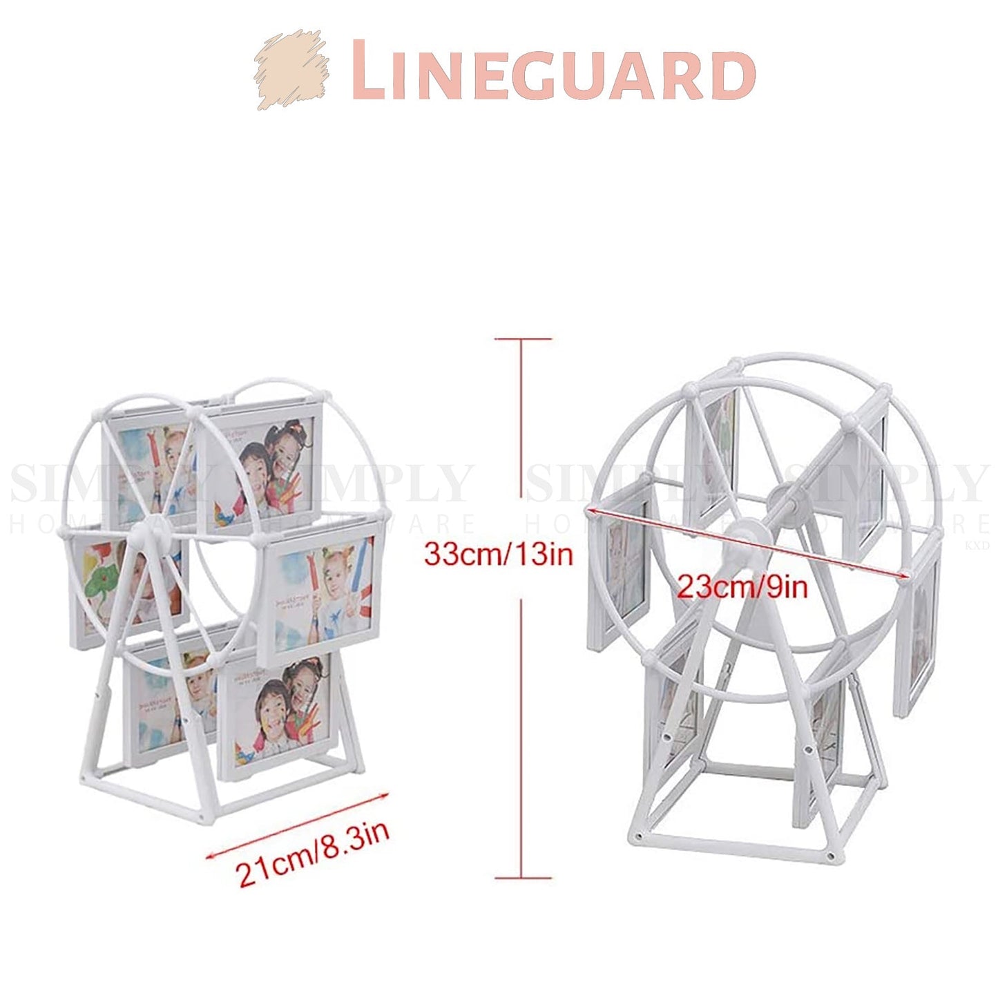 Lineguard Ferris Wheel Photo Frame Rotating Picture Platform Windmill Display