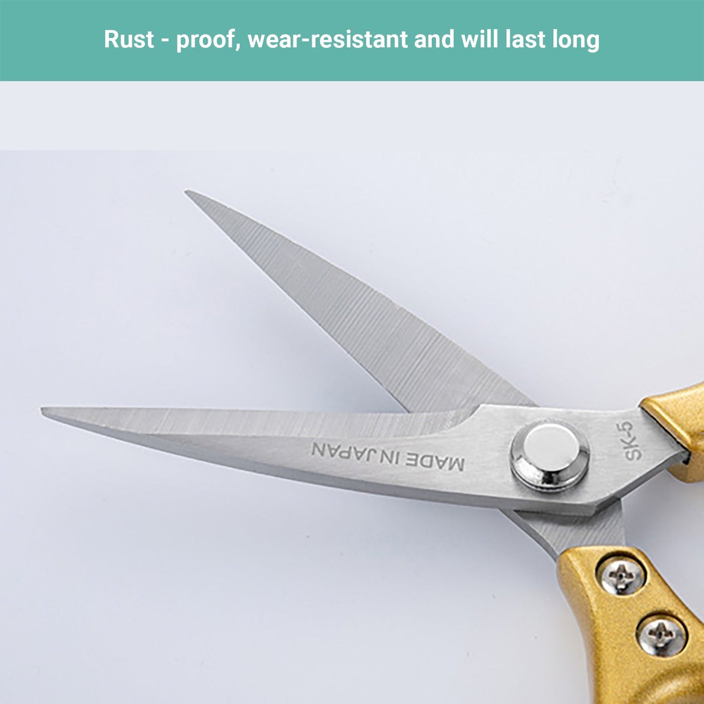 2x Lecluse Kitchen Shears Heavy Duty Scissors Stainless Steel Multi-Purpose Cut