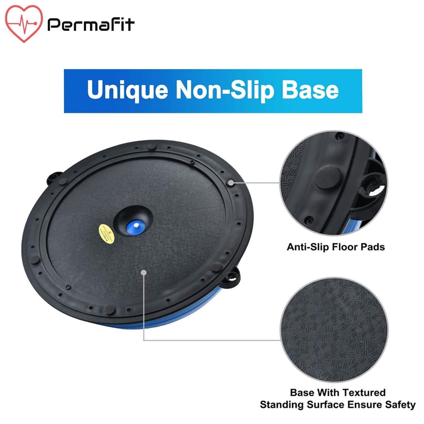 Permafit Yoga Bosu Balance Ball Gym Training Exercise Fitness Core Pilates Half
