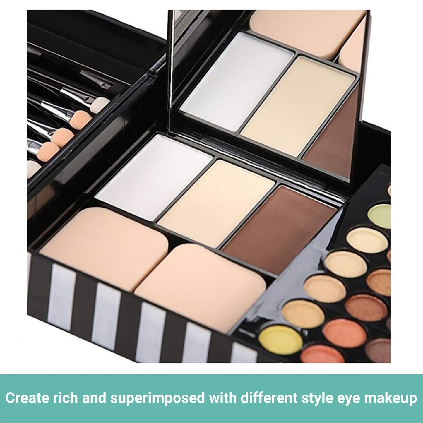 Wasel Make Up Set Eyeshadow Palette Blush Gloss Cosmetic Kit 24/74/177 Colours