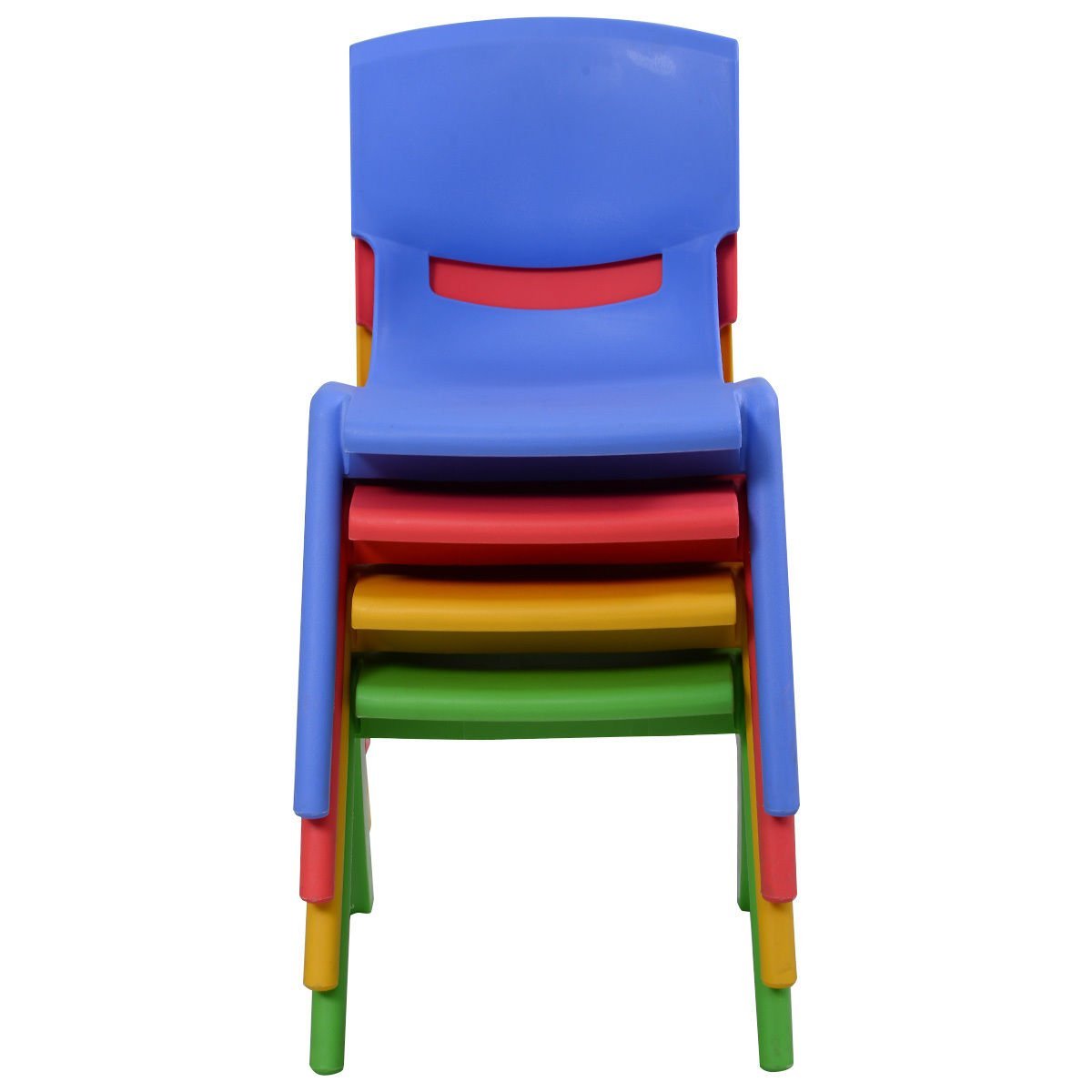 Kids Table and Chair Set Children Activity Toddler Large Plastic 6 Chairs 127x50