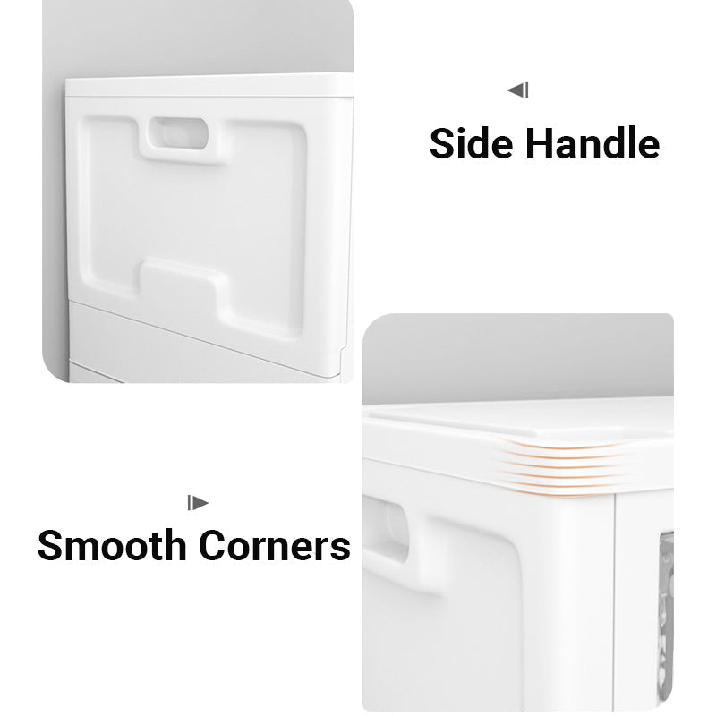Truboo 95L-Large Baby Toys Storage Cabinet Collapsible Storage Box With Wheels Plastic Containers Storage Bins