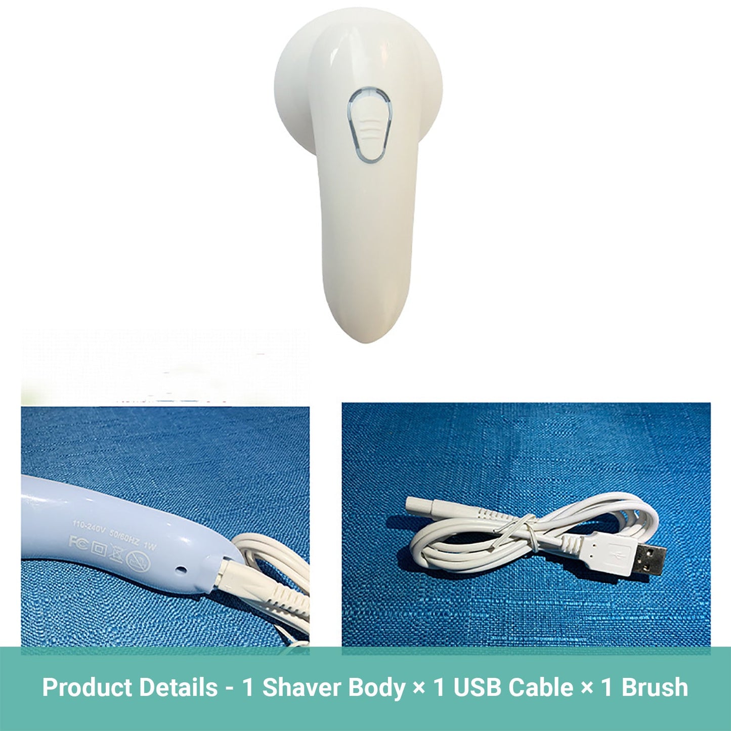 Wasel Electric Clothes Lint Shaver Rechargeable Portable Fabric Remover USB