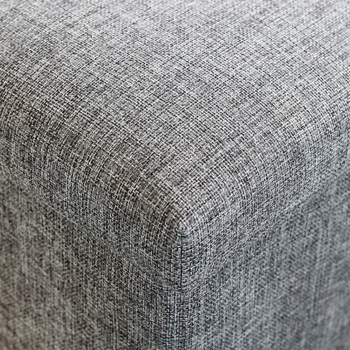 Folding Ottoman Storage Blanket Box Footstool Stool Cube Pouf Faux Leather Linen