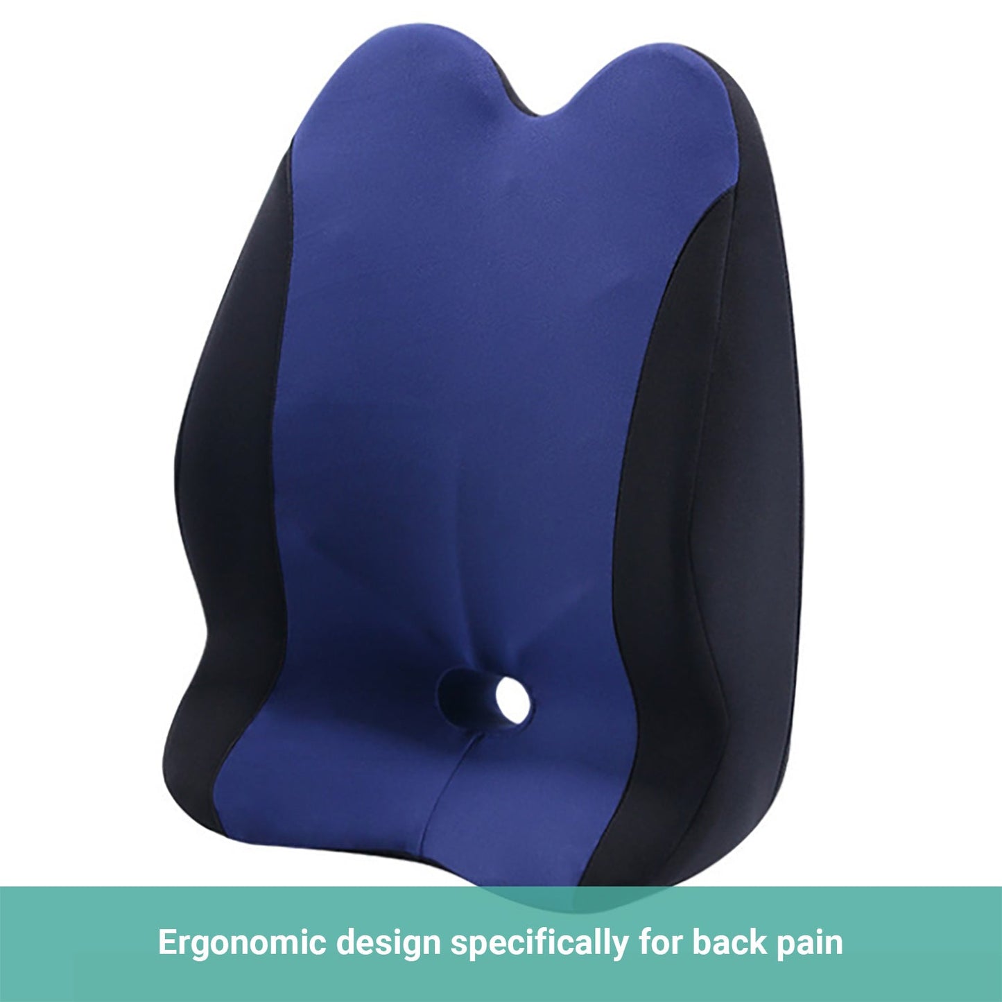 Lecluse Lumbar Support Pillow Car Memory Foam Back Posture Cushion Pain Relief