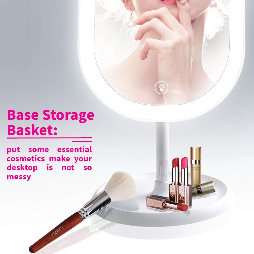 Kartech LED Makeup Mirror With Light Vanity Cosmetic Flexible Small Illuminated