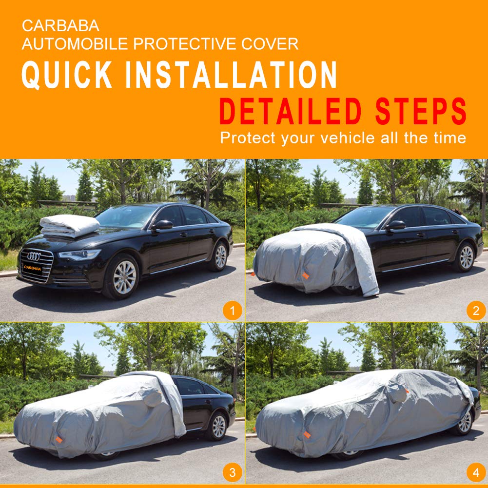Oxford Cloth Car Cover SUV Sedan Lightweight Waterproof Dust Hail Universal M