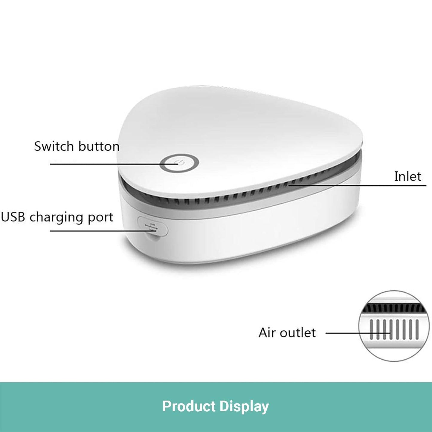 Lecluse Ozone Generator Air Disinfection Box Home Office Purifier Food Protector
