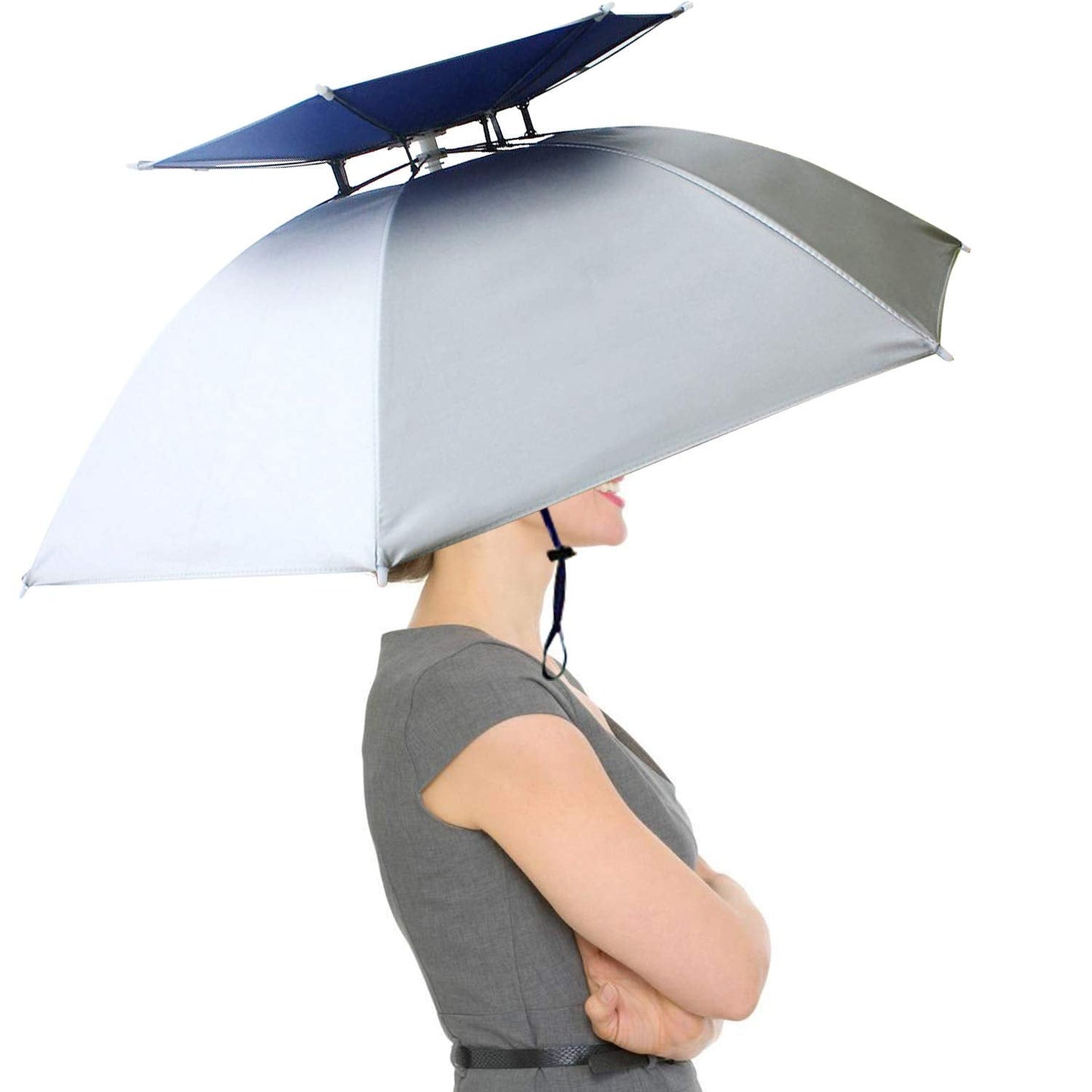 Crocox Fishing Umbrella Hat Folding Outdoor Golf Camping Headwear UV Mens Wide
