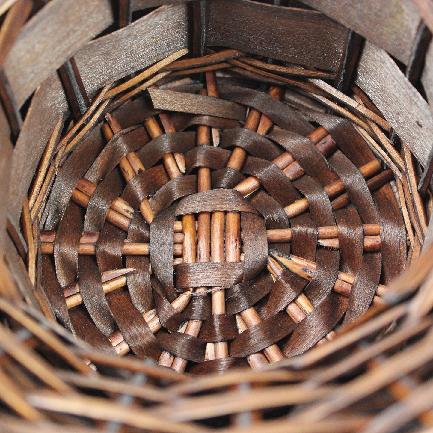 Wicker Basket Set Cane Hamper Picnic Handle Small Large White Brown Vintage Gift