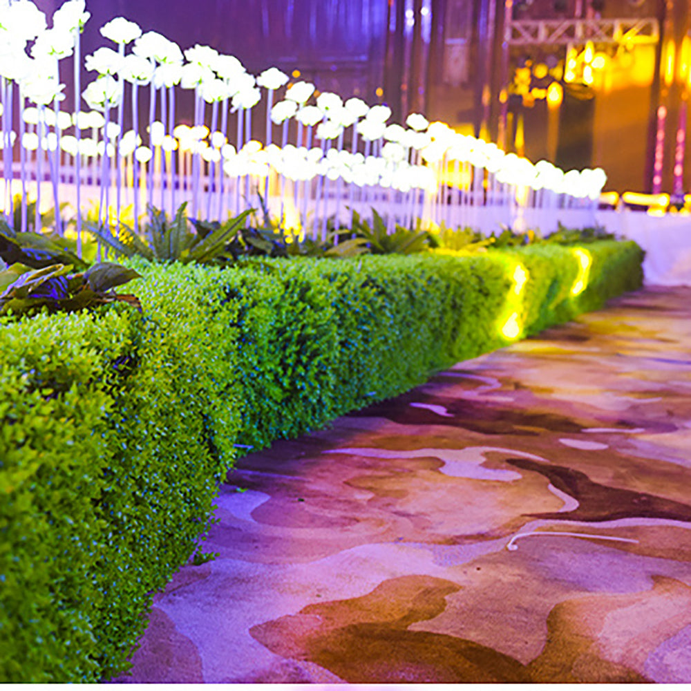 Rice Seedling Fake Grass Hedge Vertical Garden Green Wall Mat Artificial 60x40cm