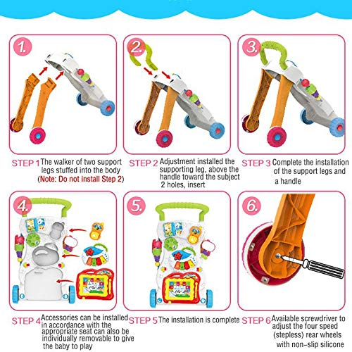 Truboo Walker Baby Push Toddler Toys Activity Centre Music Kids Balance Wheels