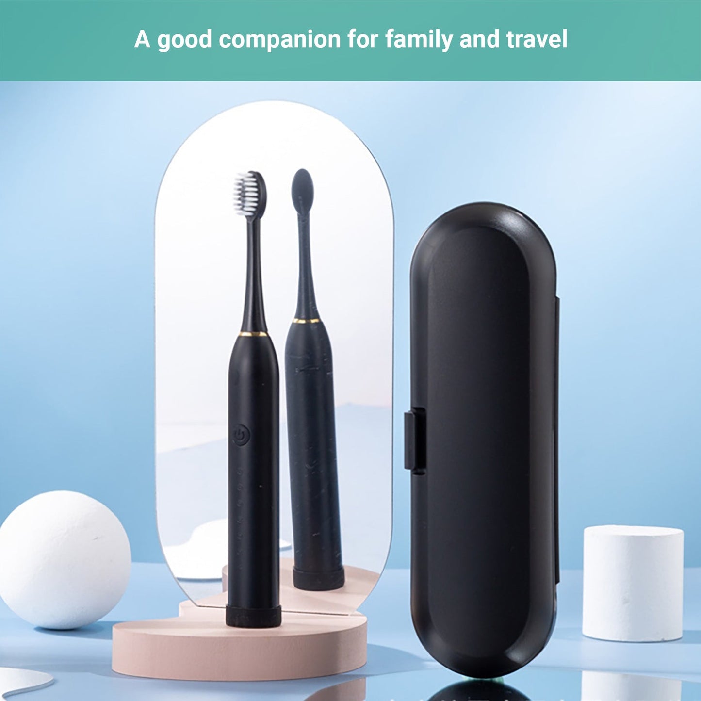 Lecluse Sonic Electric Toothbrush USB Rechargeable Ultra Whitening Adults Kids