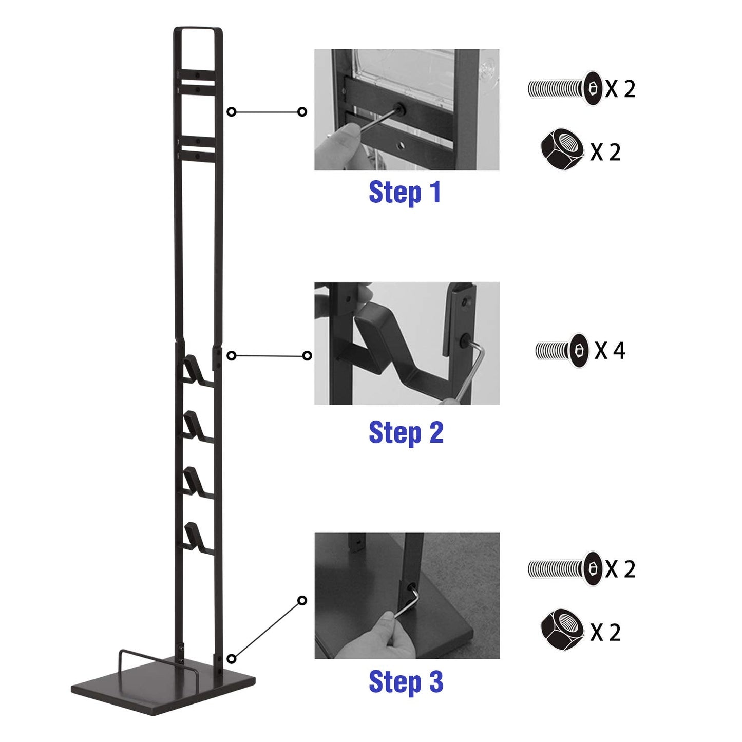 Kartech Freestanding Dyson Vacuum Stand Rack Cordless Accessories