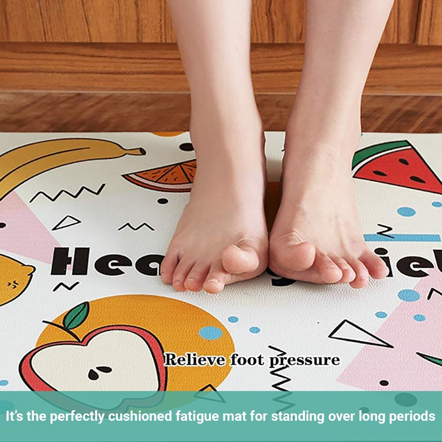 Lecluse Kitchen Non-Slip Mat Home Floor Carpet Rug Waterproof Anti-Oil PVC