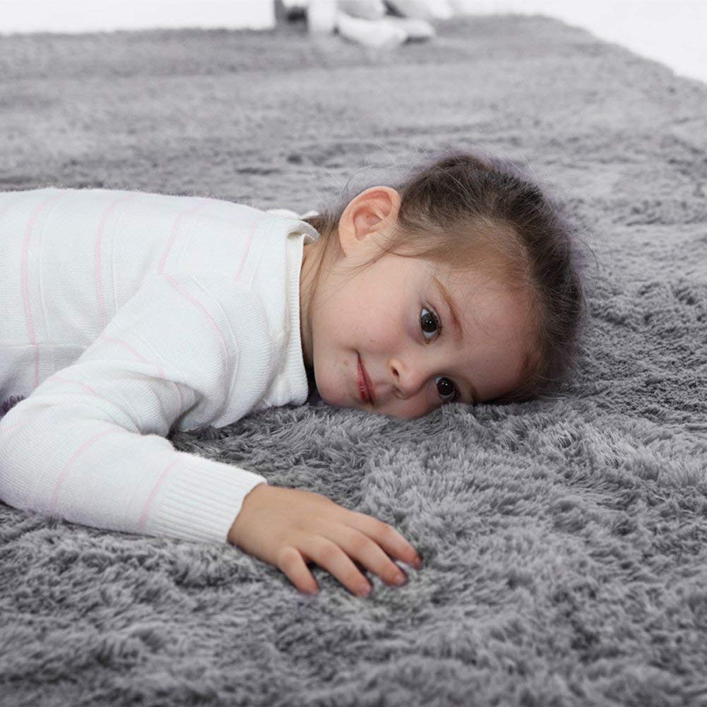 Lecluse Rugs Round Shaggy Floor Carpets Extra Large Lounge Couch Non Slip Area