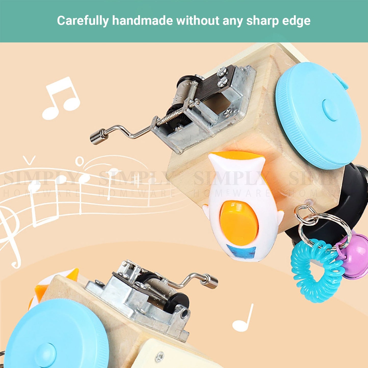 Truboo Kids Busy Cube Baby Activity Boards Toy Toddler Educational Basic Music