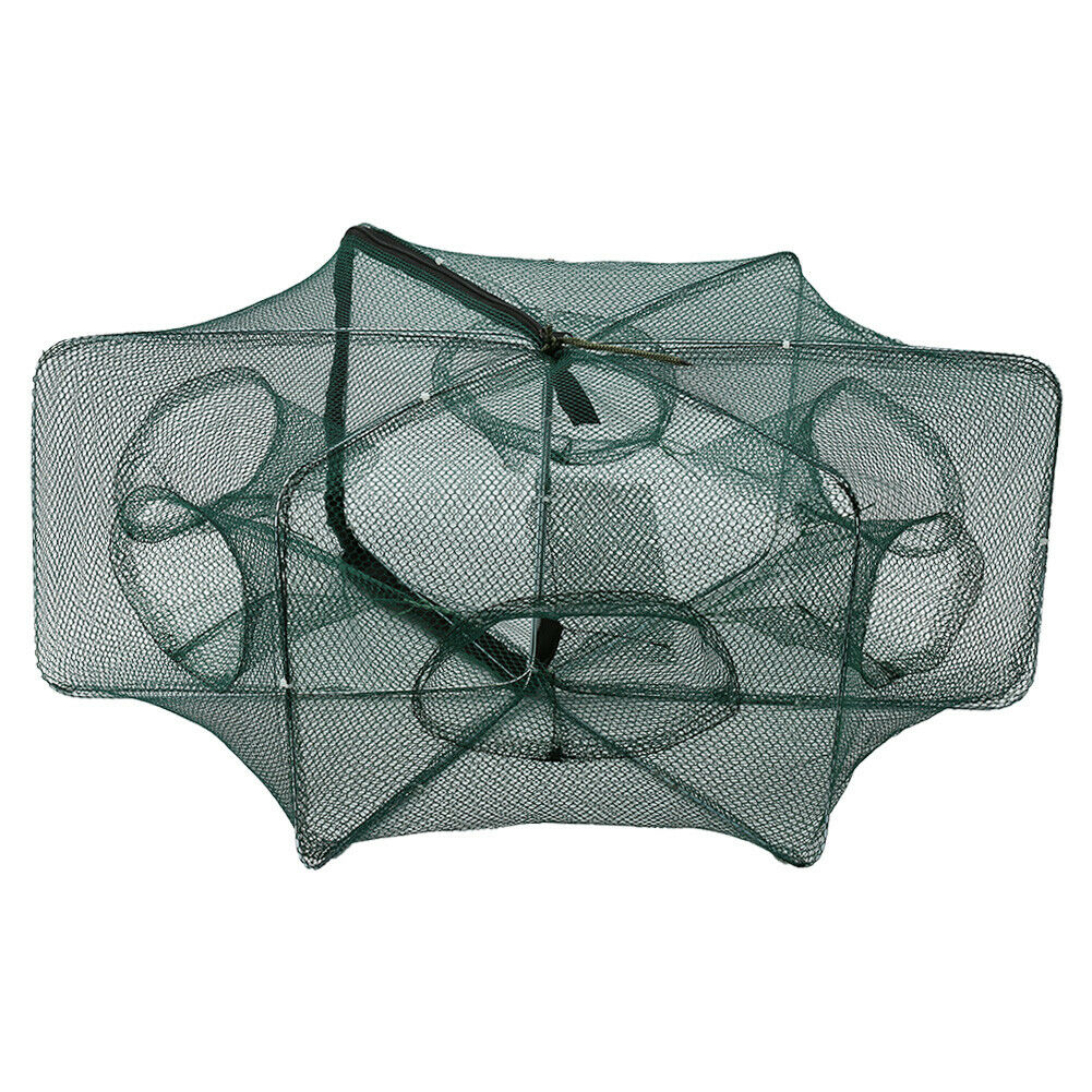 Crocox Fishing Net Cage Foldable Trap Shrimp Crab Minnow Yabbie Automatic Large