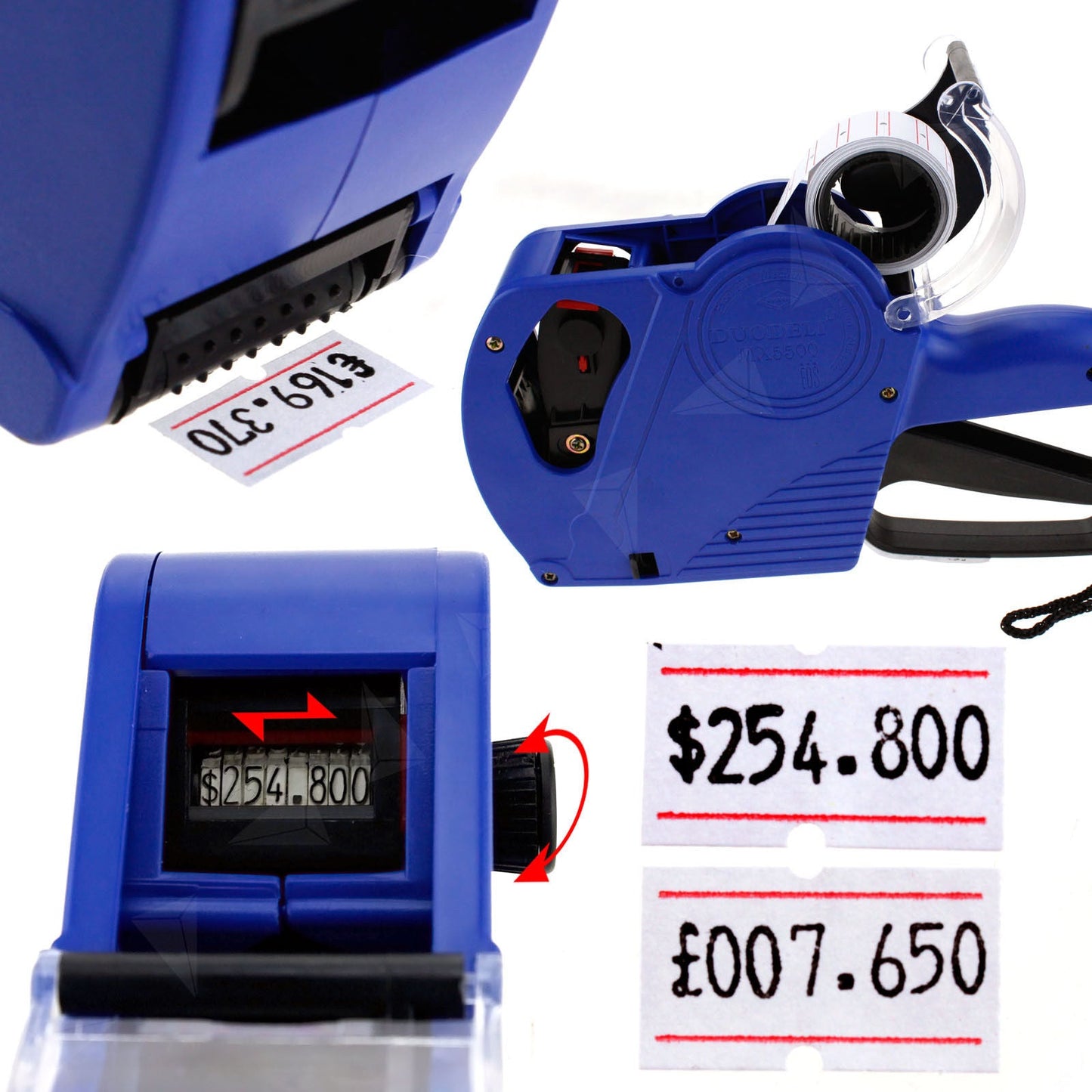 Price Tag Gun Labels Tags Rolls Sticker Pricing Tagging MX5500 800 Labels / Roll