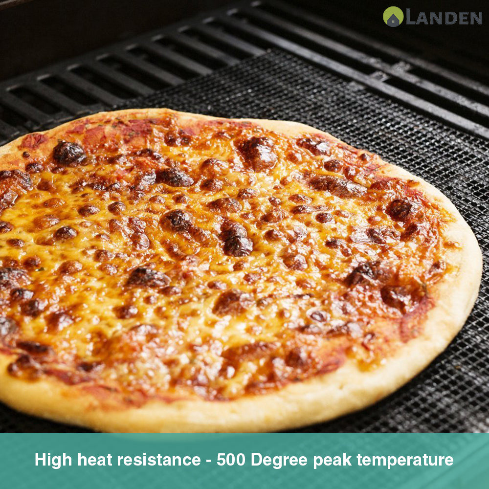 Landen BBQ Mesh Grill Mat Non-Stick Liner Cooking Barbecue Sheet Wire Baking Pad
