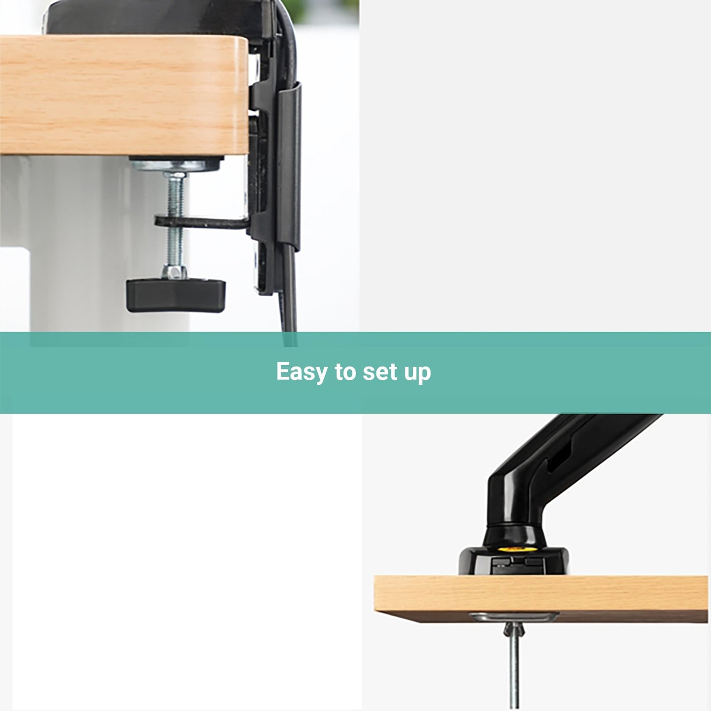 Kartech Computer Monitor Arm LCD Holder Screen Bracket Display Single Stand VESA