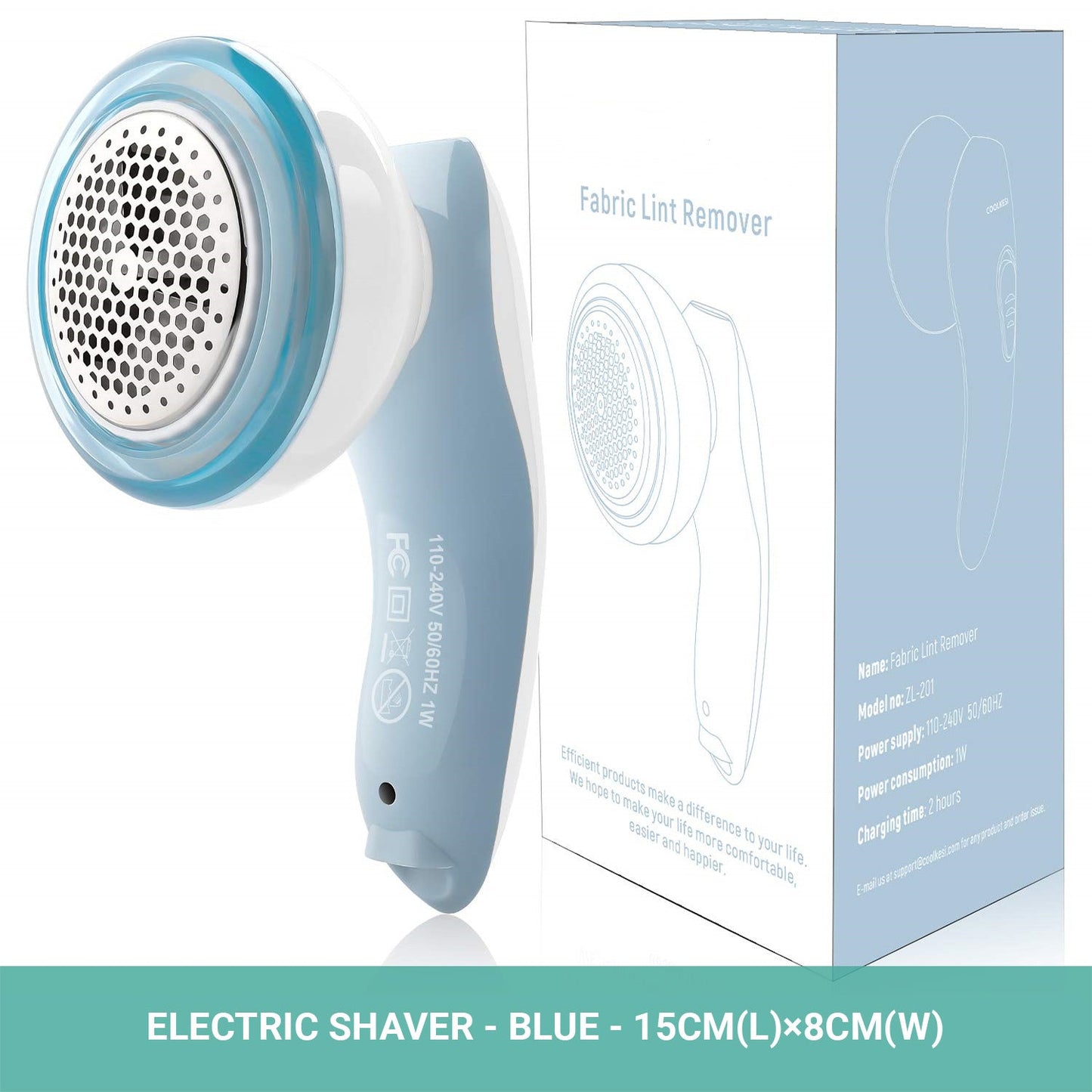 Wasel Electric Clothes Lint Shaver Rechargeable Portable Fabric Remover USB