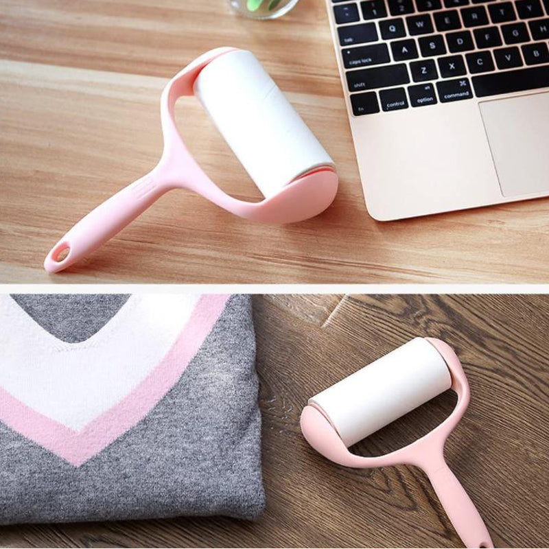 Lecluse Clothes Lint Roller Brush Car Lint Roller Sticky Dog Pet Hair Cleaning D