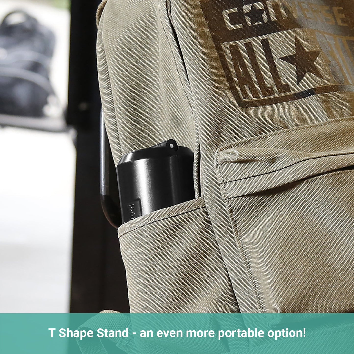 Crocox Portable Folding Stool Camping Telescopic Chair Stand Bar Step Travel Fis