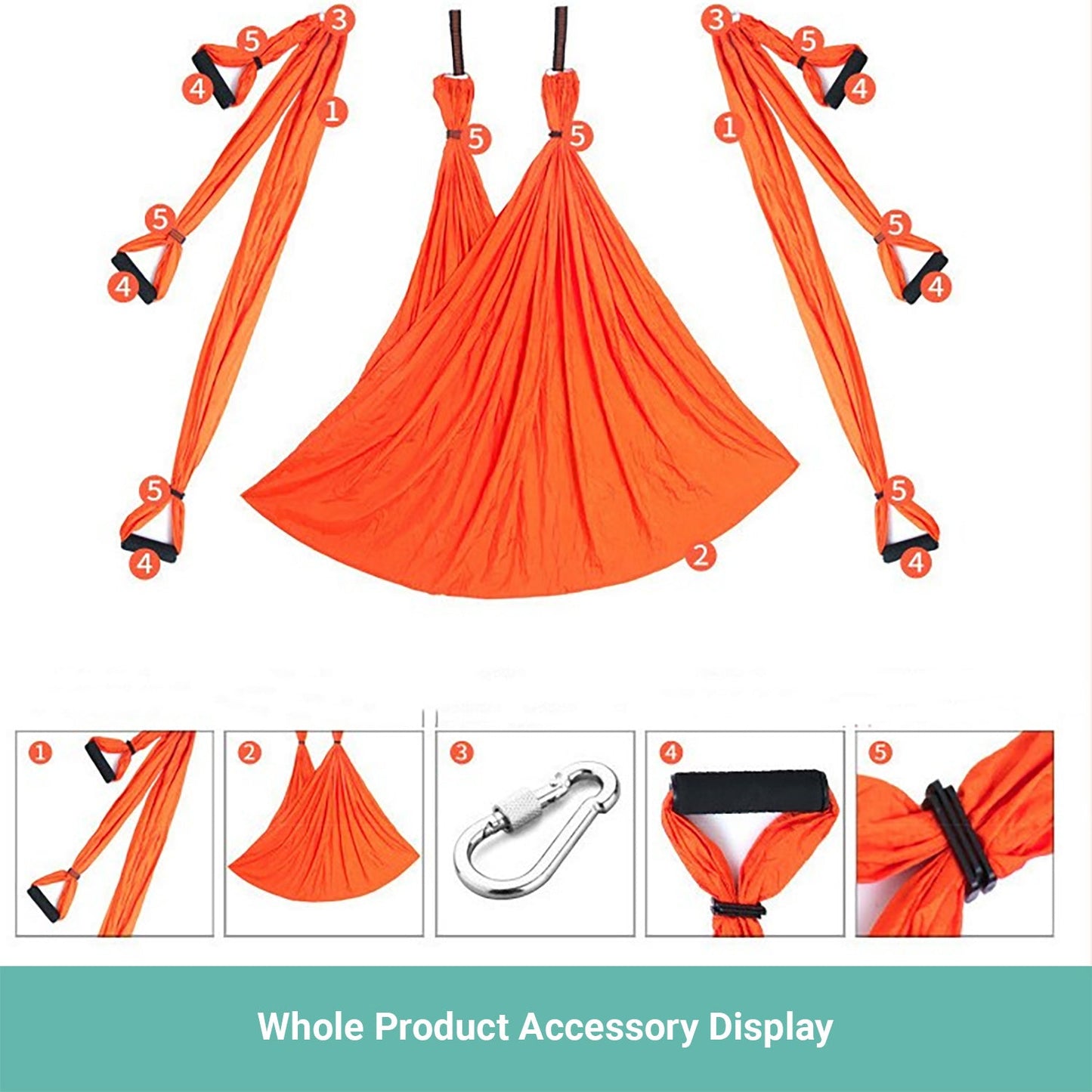 Permafit Yoga Swing Hammock Strap Ultra Strong Decompression Fitness Props