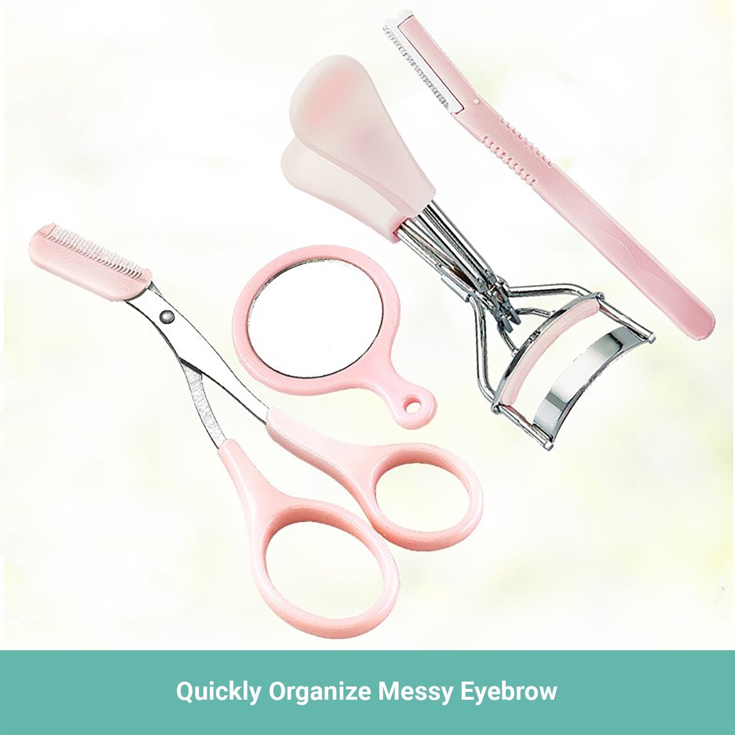 Lebeau 10 In 1 Eyebrow Razor Set Beauty Tool Eyelash Curler Hair Scissors Comb