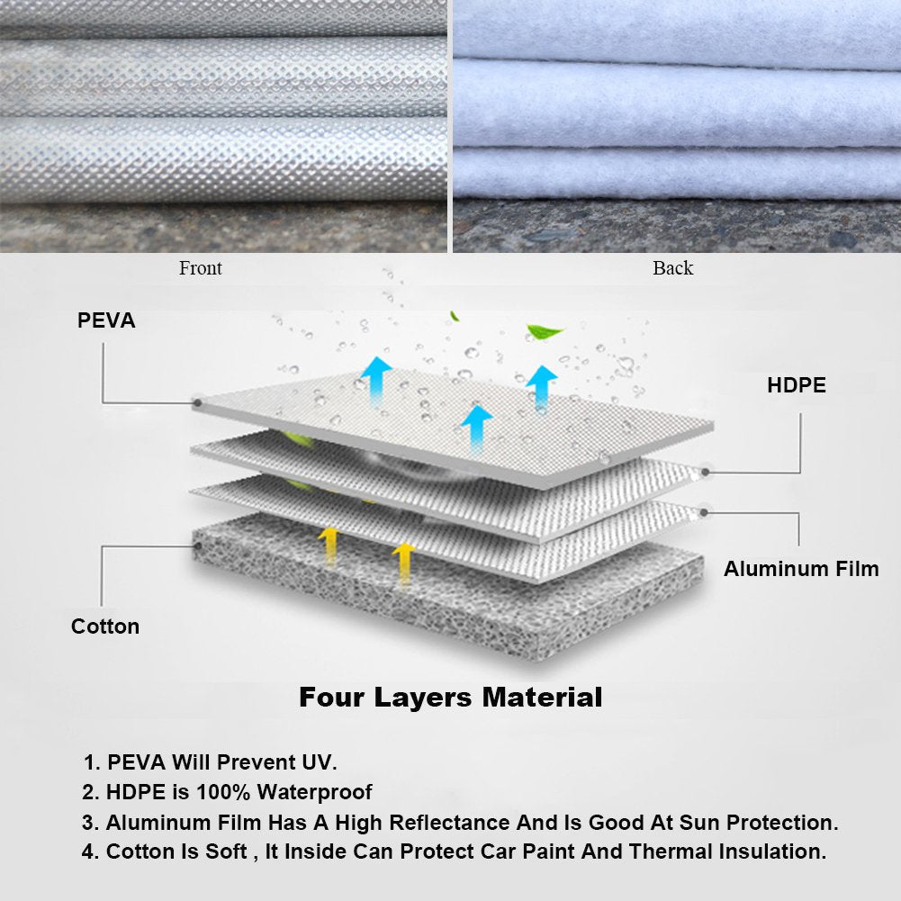Aluminium Car Cover Ute SUV Lightweight Waterproof Large Dust Hail Universal L