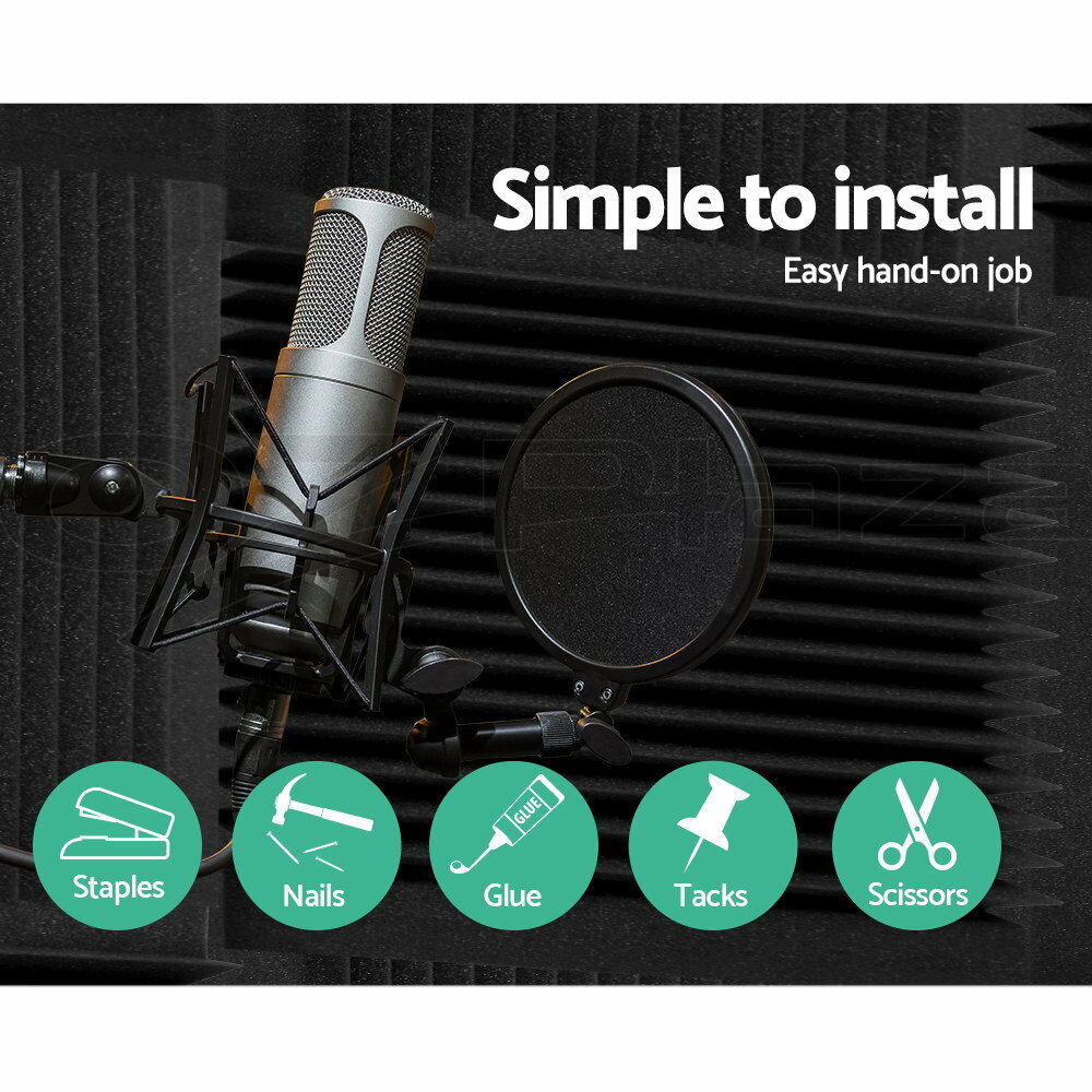 Sound Proofing Acoustic Panels Tiles Foam Studio Egg Shell Insulation Bass Traps